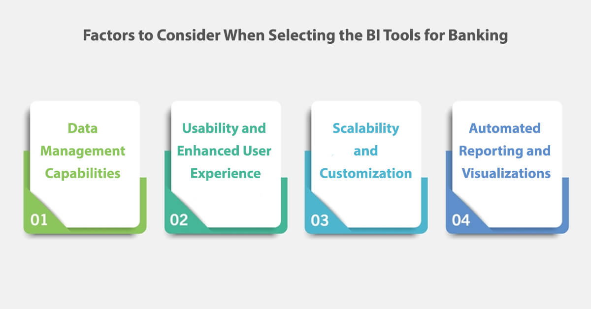 Factors to Consider When Selecting the BI Tools for Banking 